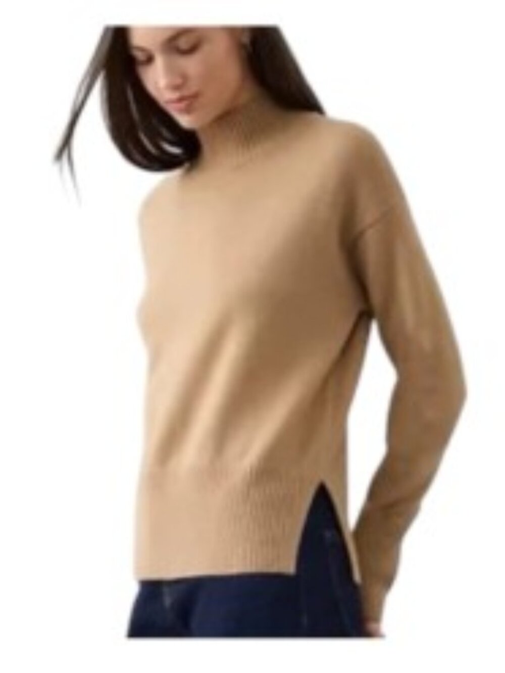 NWT Banana Republic Perfectly Soft Turtleneck Sweater in Camel Medium